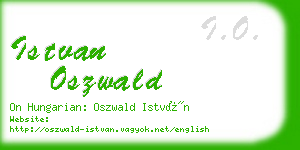 istvan oszwald business card